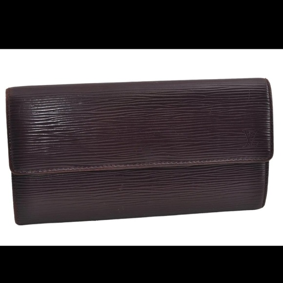 💜Louis Vuitton Purple Epi Portefeuille Sarah Long Wallet RARE!!!💜 - Picture 1 of 16